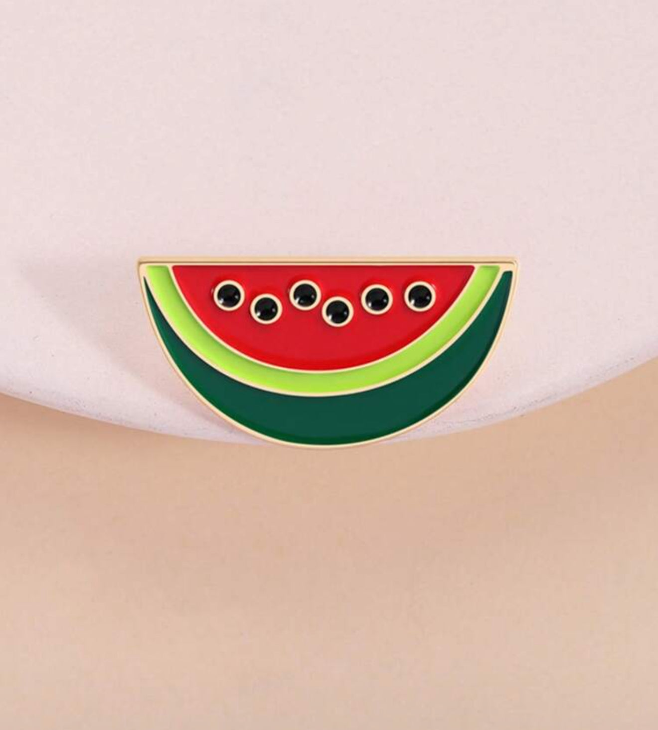 Watermelon brooch