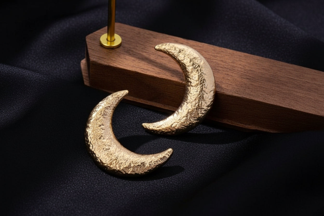 Crescent earrings