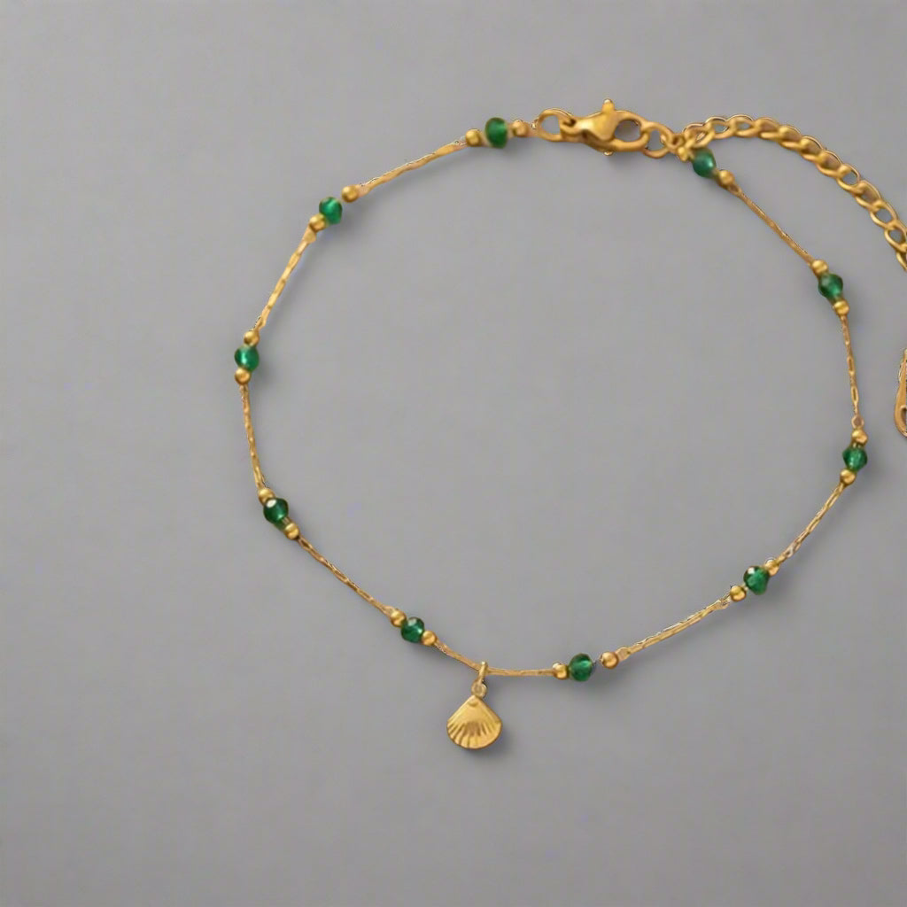 Seashell anklet