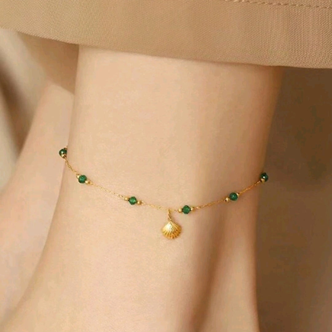 Seashell anklet