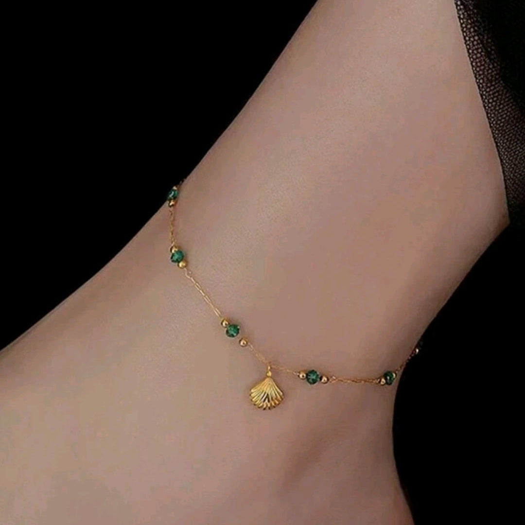 Seashell anklet