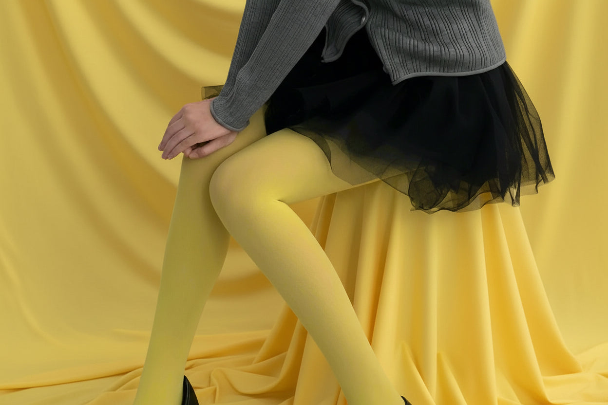 Yellow pantyhose