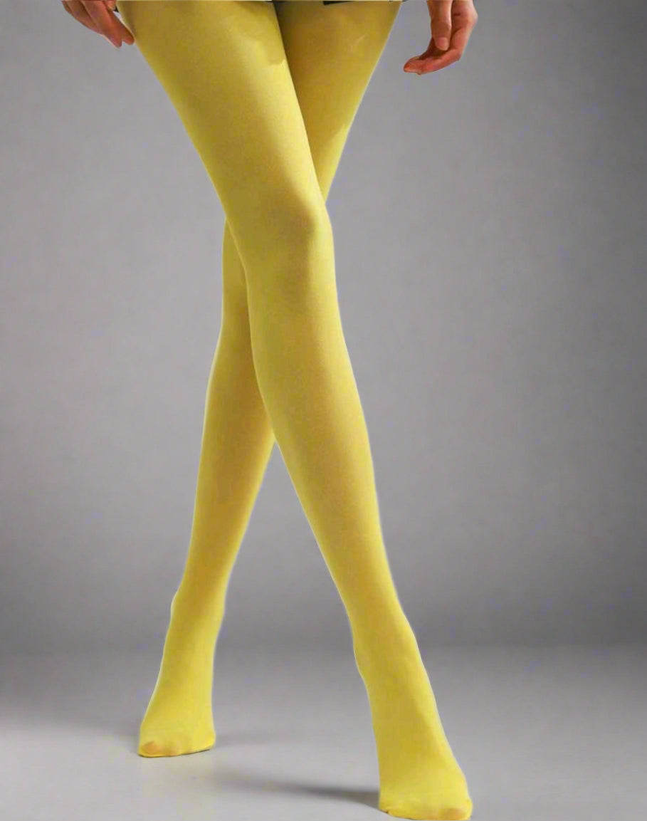 Yellow pantyhose