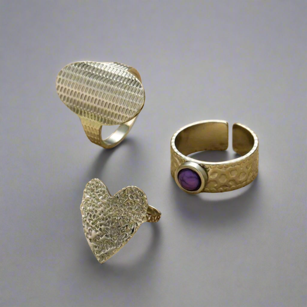 Silver ring set