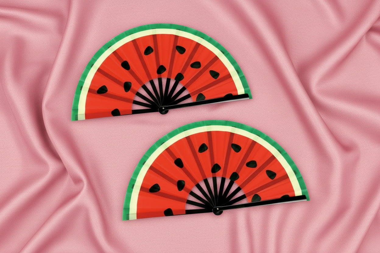 watermelon hand fan