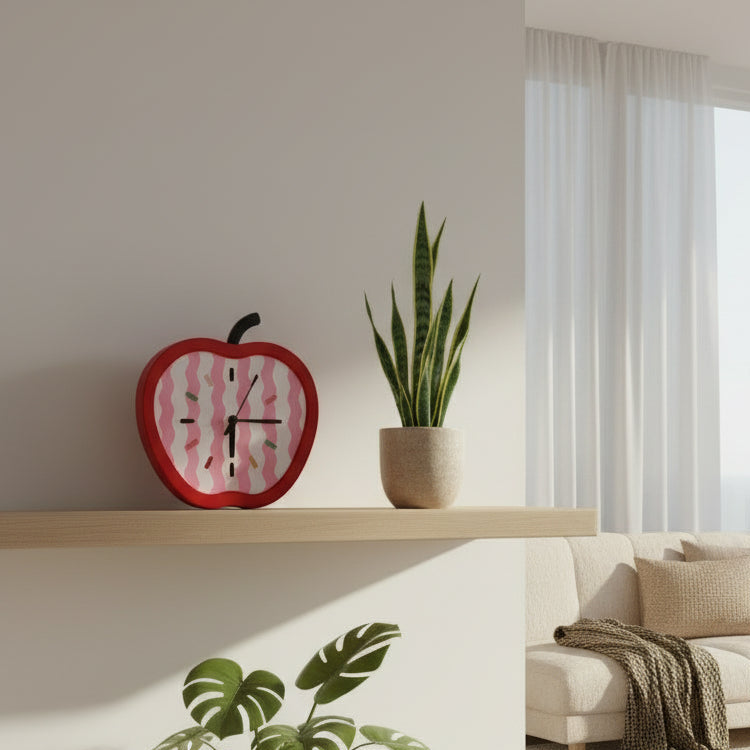 Funky apple clock