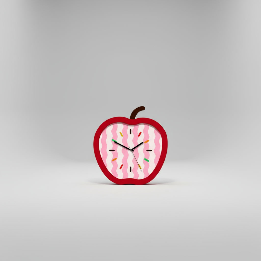 Funky apple clock