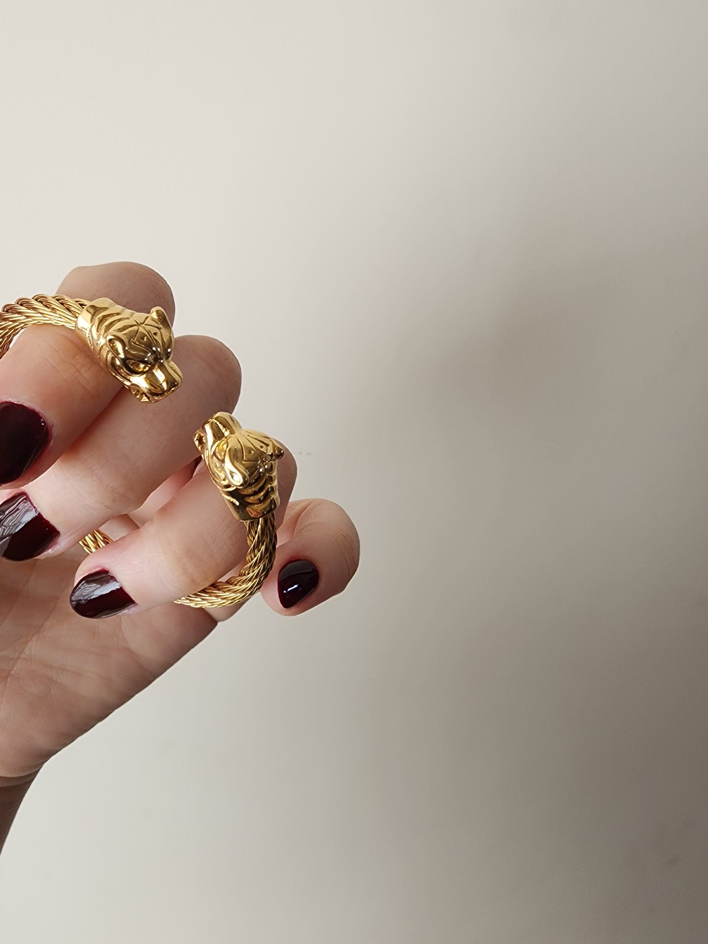Vintage lion bangle