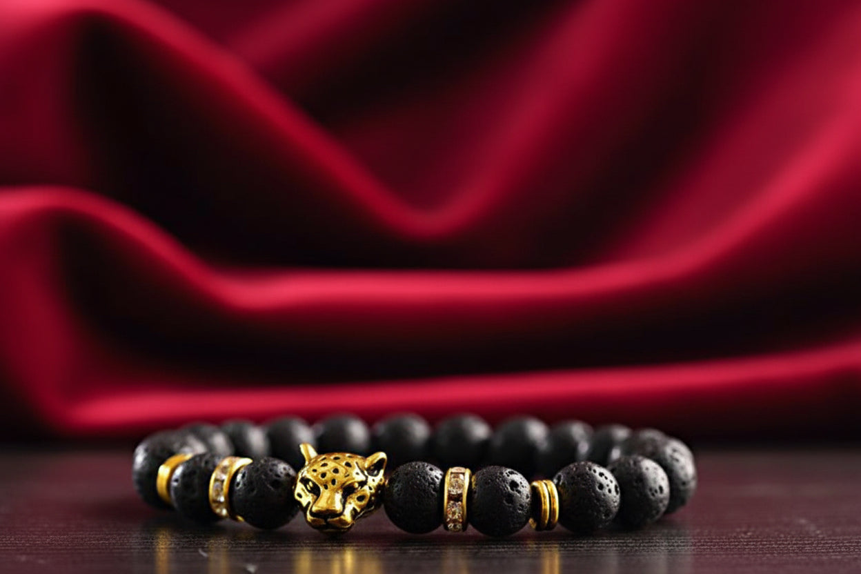 Black bracelet for him