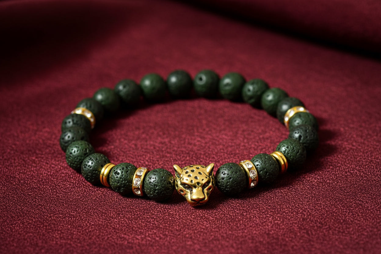 Black bracelet for him
