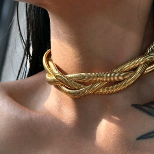 Vintage wrapped choker (2 colors)