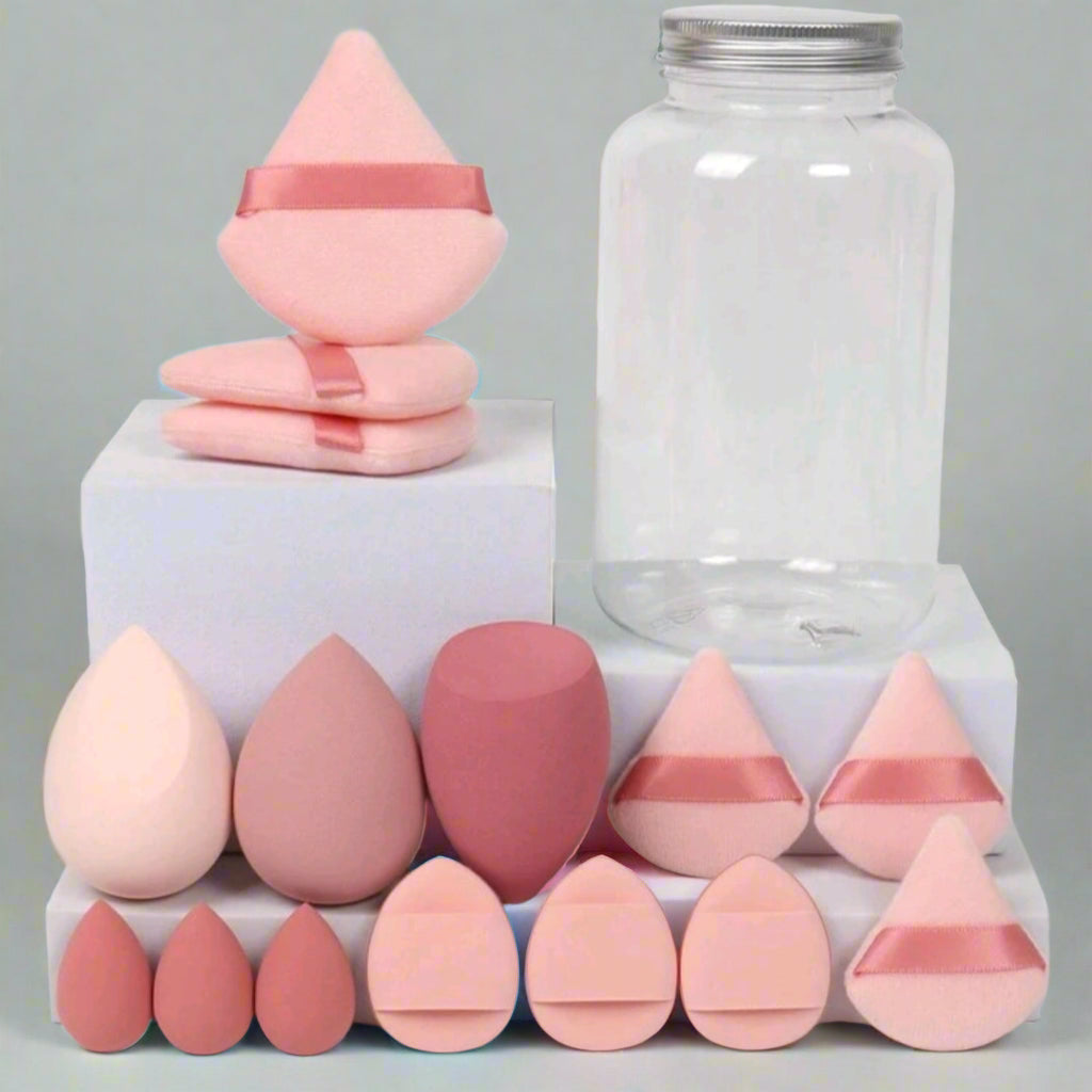 Pink Makeup Sponge Set