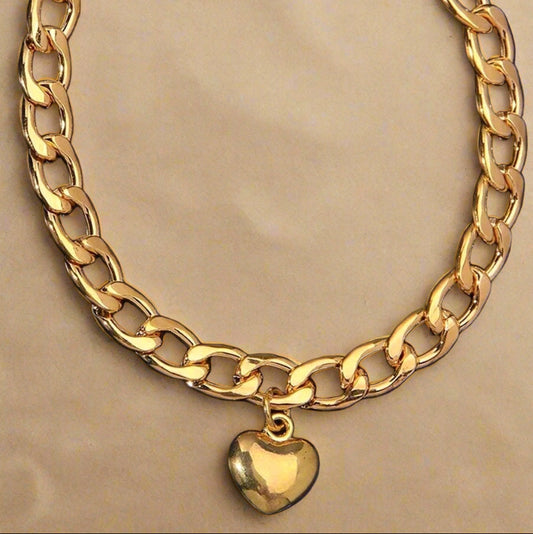 Heart anklet