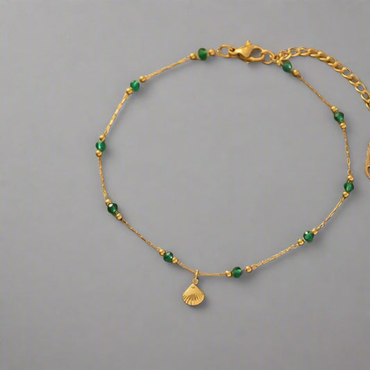 Seashell anklet