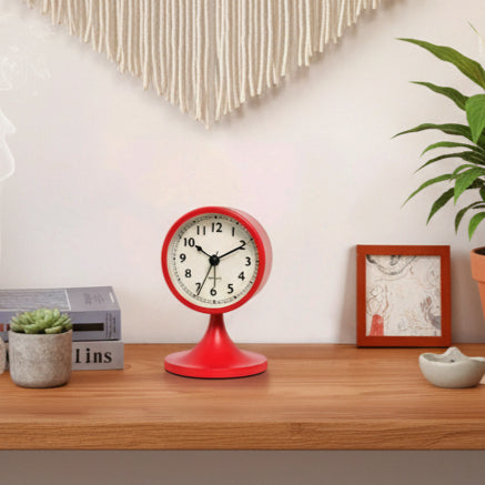 Retro red clock