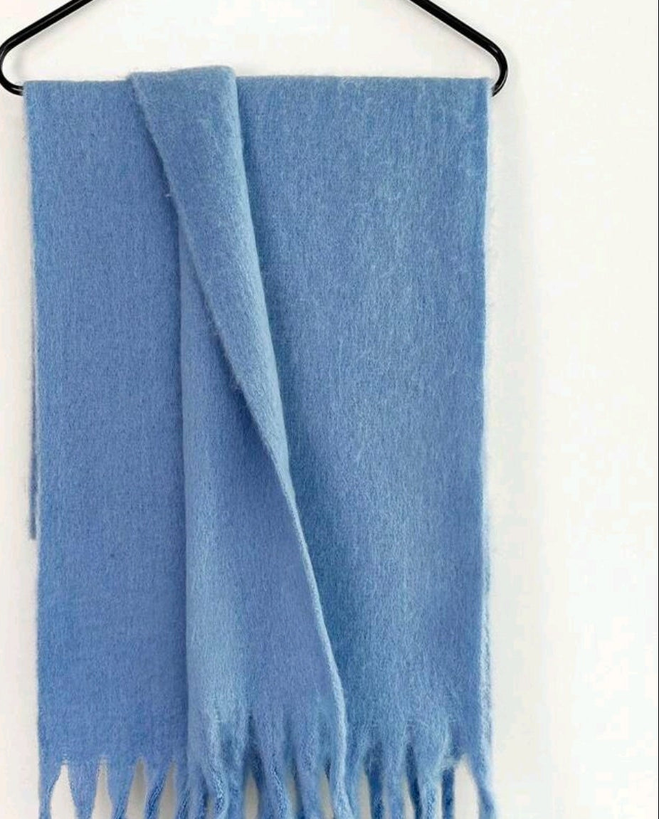 Baby blue scarf