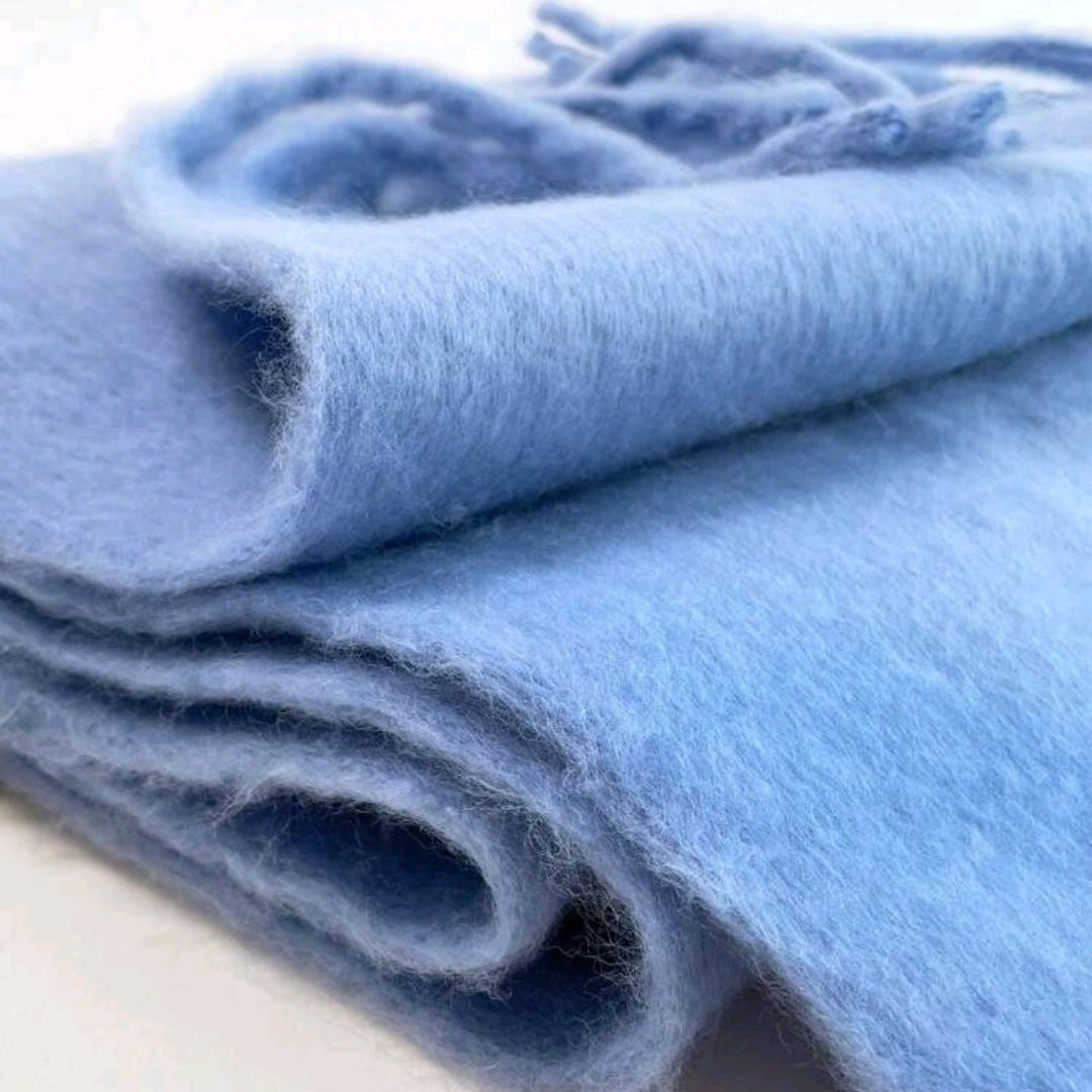 Baby blue scarf