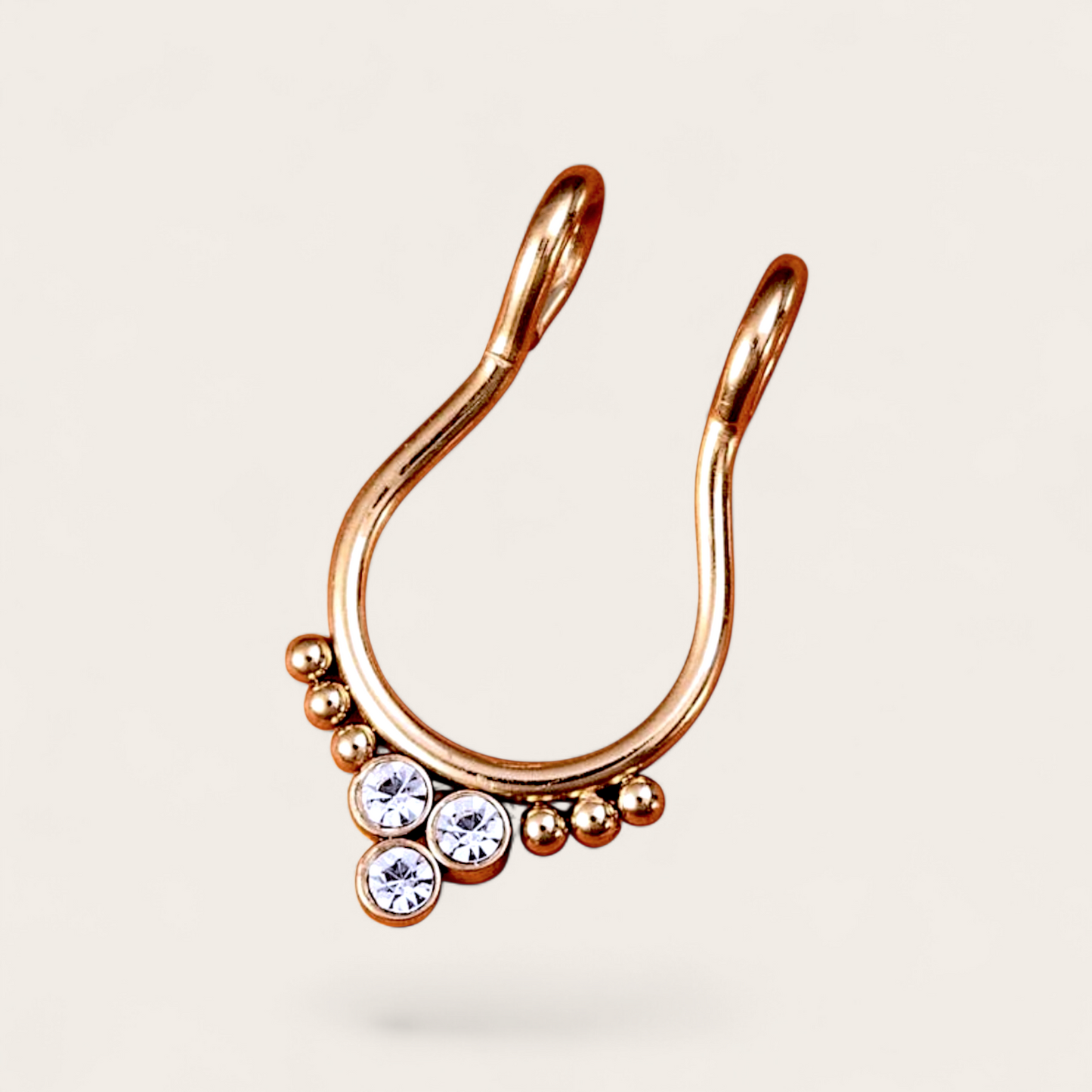 Fake septum piercing